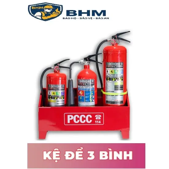 Kệ đựng 3 bình chữa cháy