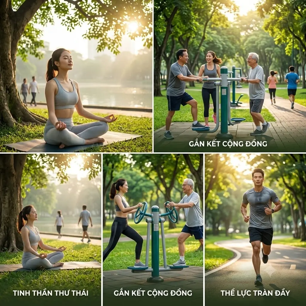 Lợi ích của tập luyện ngoài trời đối với sức khỏe